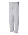 Gildan Mens Heavy Blend Open Bottom Sweatpants, S, Dark Heather