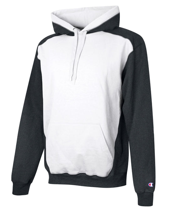 Champion Mens Double Dry Eco Colorblocked Fleece Hood