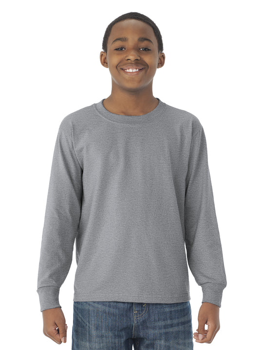 Jerzees Youth DRI-POWER Active Long Sleeve Crew T-Shirt