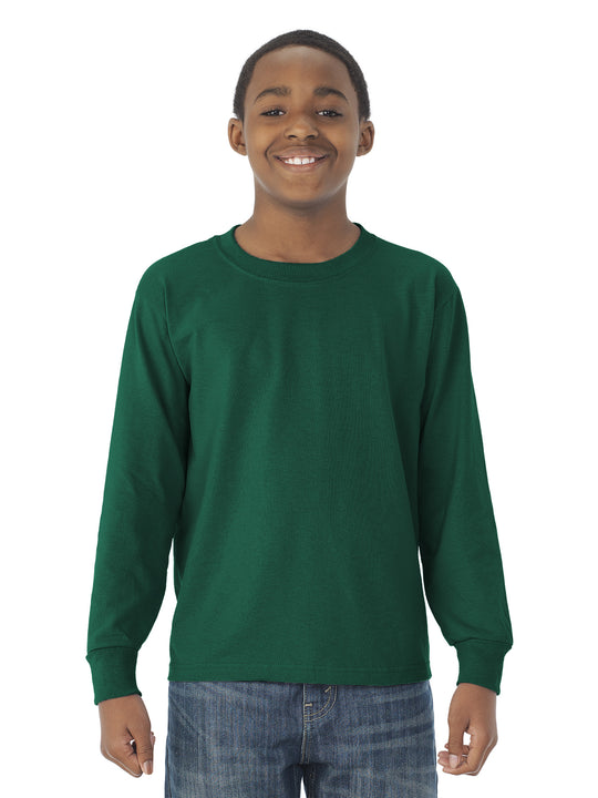 Jerzees Youth DRI-POWER Active Long Sleeve Crew T-Shirt