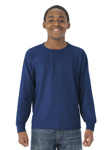 Jerzees Youth DRI-POWER Active Long Sleeve Crew T-Shirt