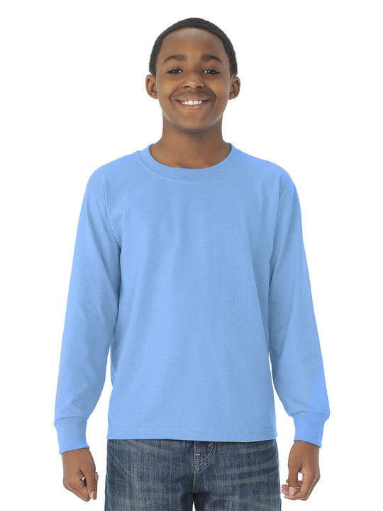 Jerzees Youth DRI-POWER Active Long Sleeve Crew T-Shirt
