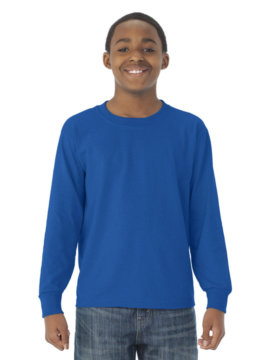 Jerzees Youth DRI-POWER Active Long Sleeve Crew T-Shirt