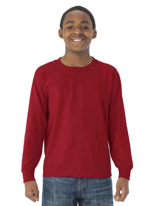 Jerzees Youth DRI-POWER Active Long Sleeve Crew T-Shirt