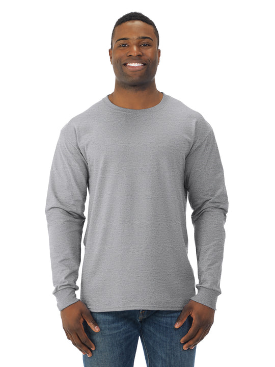 Jerzees Mens DRI-POWER Active Long Sleeve Crew T-Shirt