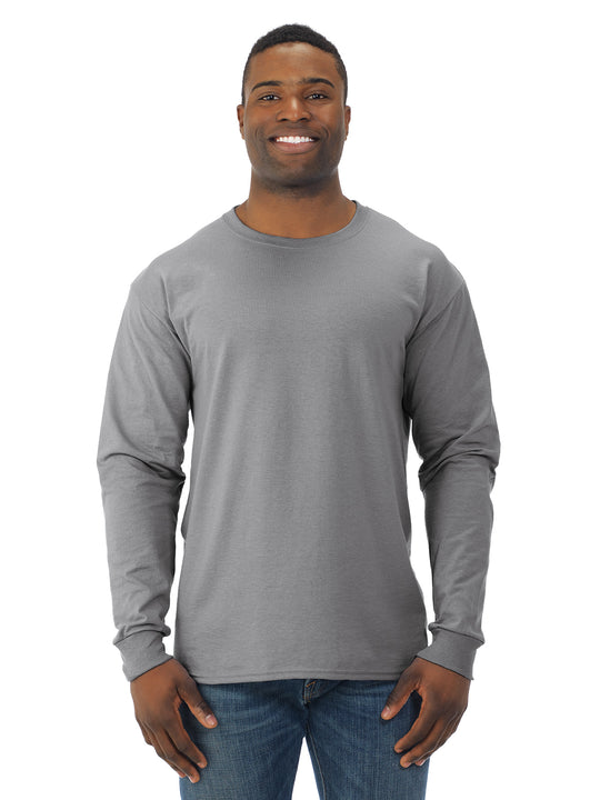 Jerzees Mens DRI-POWER Active Long Sleeve Crew T-Shirt