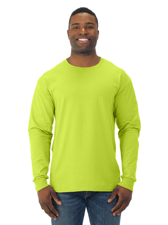 Jerzees Mens DRI-POWER Active Long Sleeve Crew T-Shirt