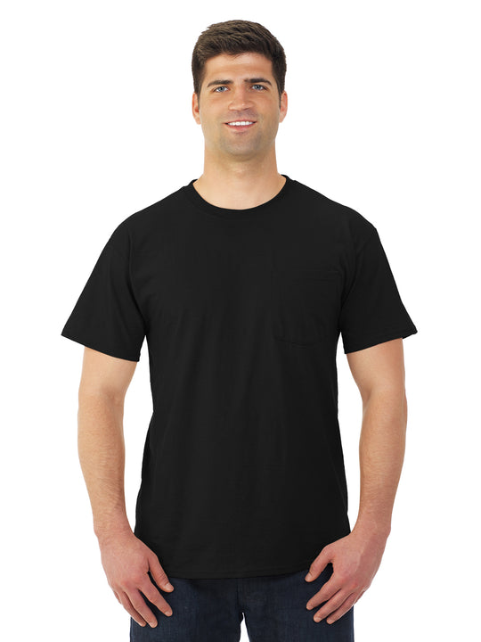 Jerzees Mens DRI-POWER Active Short Sleeve Pocket Crew T-Shirt