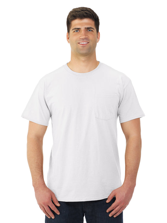 Jerzees Mens DRI-POWER Active Short Sleeve Pocket Crew T-Shirt