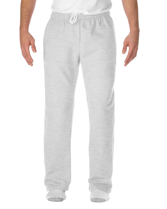 Gildan Mens DryBlend Open-Bottom Sweatpants with Pockets, XL, Charcoal