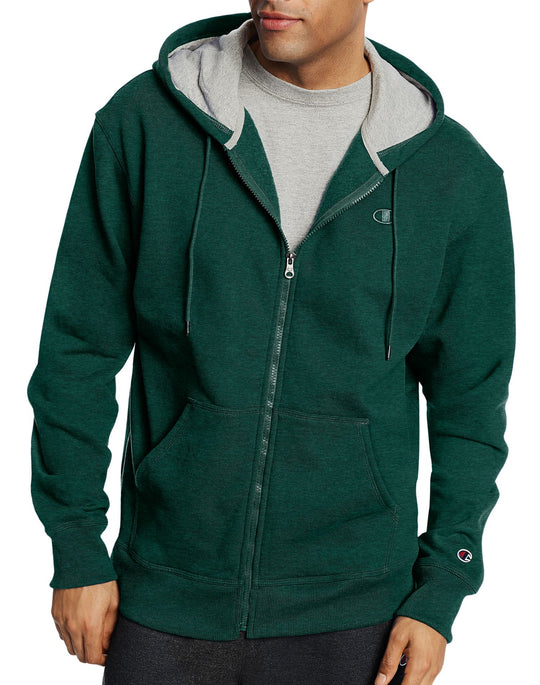 Champion Men`s Powerblend Fleece Full Zip Jacket