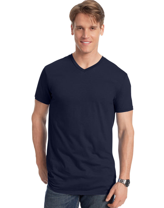 Hanes Men`s Nano-T V-Neck T-Shirt