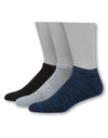Hanes Mens 1901 Heritage Half Cushion Low Cut Socks 3-Pack