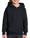 Gildan Youth Heavy Blend Hooded Sweatshirt, XS, Heather Sport Dark Navy