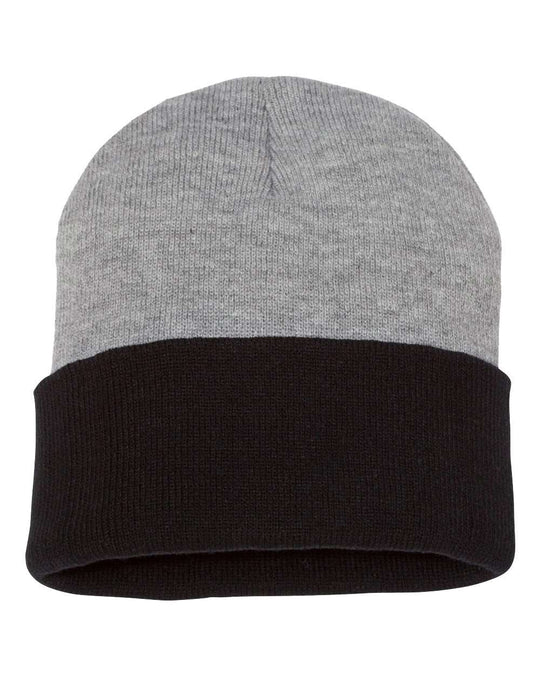 Sportsman 12 Knit Beanie, One Size, Heather/Navy
