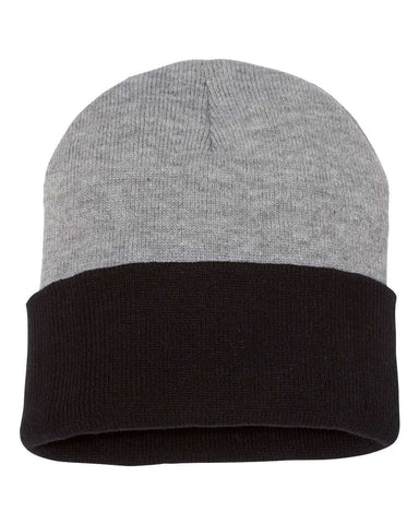 Sportsman 12 Knit Beanie, One Size, Heather/Navy