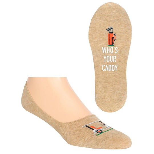 Hot Sox Mens Whos Your Caddy Liner Socks