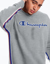 Champion Mens Powerblend Fleece Crew With Taping