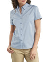 Dickies Womens Stretch Button-Up Shirt