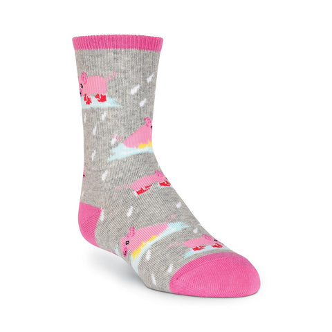 K. Bell Girls Rainy Day Pigs Crew Socks