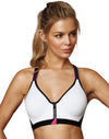 Maidenform Womens Sport Secure Zip Front Underwire Racerback Bra