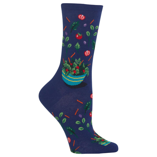 Hot Sox Womens Flying Salad Crew Socks