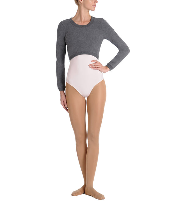 Danskin Women`s Terrylicious Long Sleeve Dance Crop Top