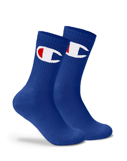 Champion Life Adult Big C Crew Socks 1-Pair