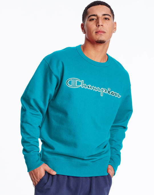 Champion Mens Powerblend Fleece Crew