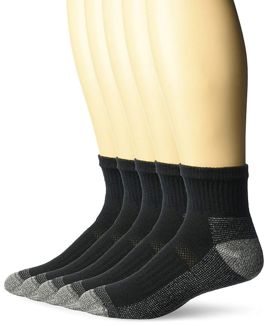 Fruit of the Loom Mens Big and Tall Short Work Crew Socks 5 Pairs