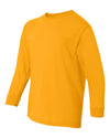 Gildan Youth Heavy Cotton Long Sleeve T-Shirt, M, White
