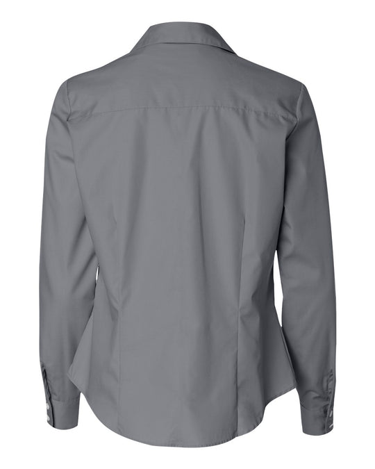 Van Heusen Womens Silky Poplin Shirt, XL, White