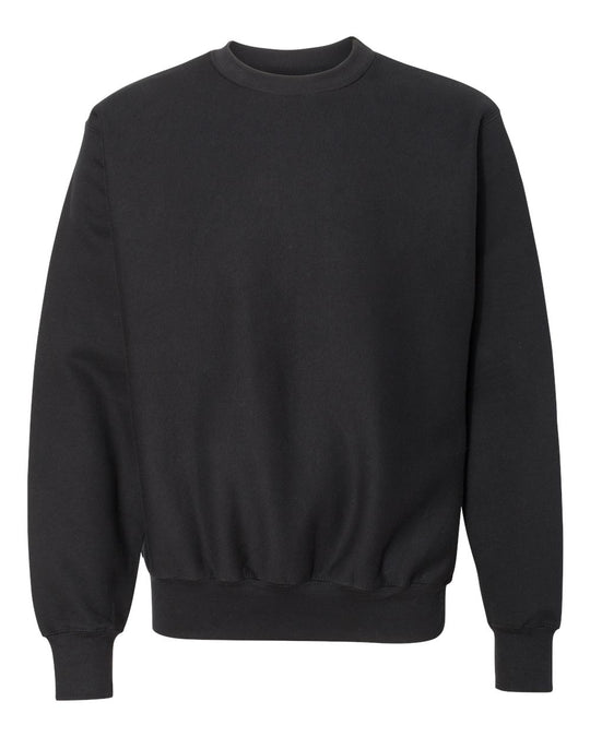 Weatherproof Mens Cross Weave Sweatshirt 7788, L, Black