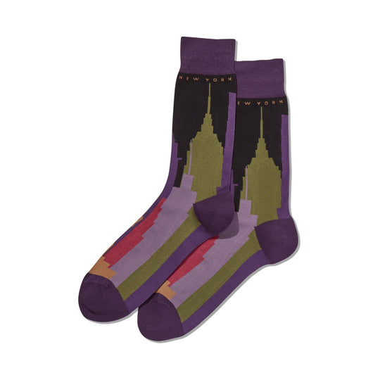 Hot Sox Mens New York Crew Socks