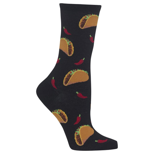 Hot Sox Womens Taco Crew Socks