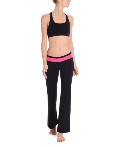 Danskin Women`s Training Shimmer Accented Bootleg Pant