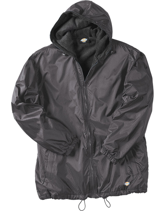Dickies Mens Fleece Lined Hooded Nylon Jacket
