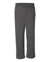 Gildan Mens Heavy Blend Open Bottom Sweatpants, S, Dark Heather