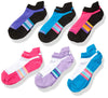 Fruit Of The Loom Girls Active Lightweight No Show Tab Socks 6 Pair