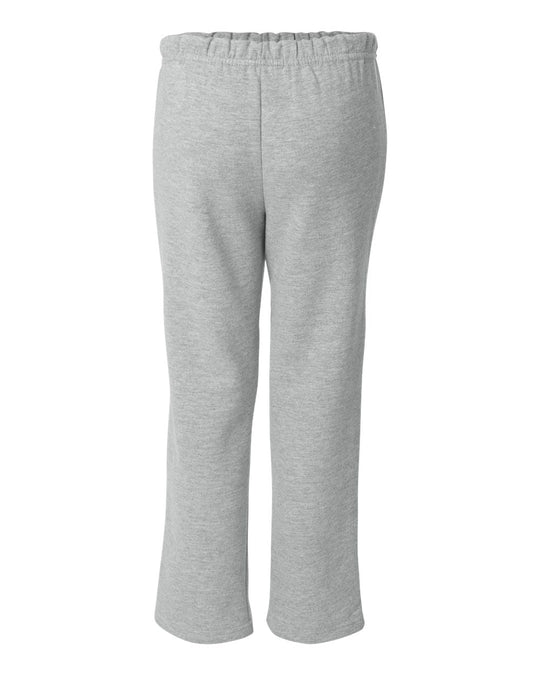 Gildan Youth Heavy Blend Open Bottom Sweatpants, XL, Sport Grey