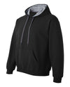 Gildan Mens Heavy Blend Contrast Hooded Sweatshirt, S, Navy/Sport Grey