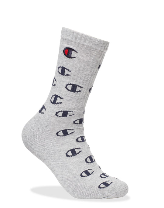 Champion Life Adult Allover C Crew Socks 1-Pair
