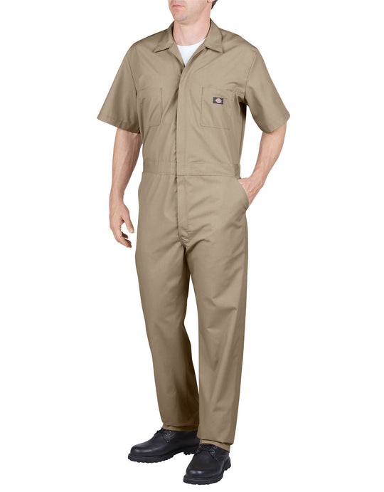 Dickies Mens Short Sleeve Poplin Coveralls