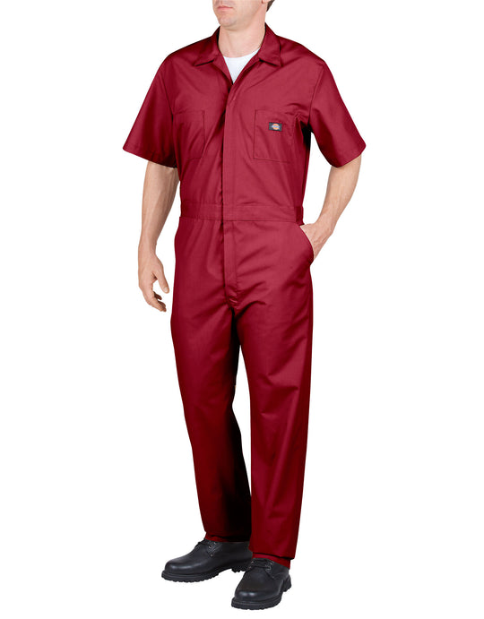 Dickies Mens Short Sleeve Poplin Coveralls