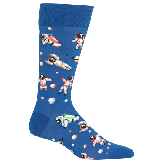 Hot Sox Mens Astronauts Crew Socks