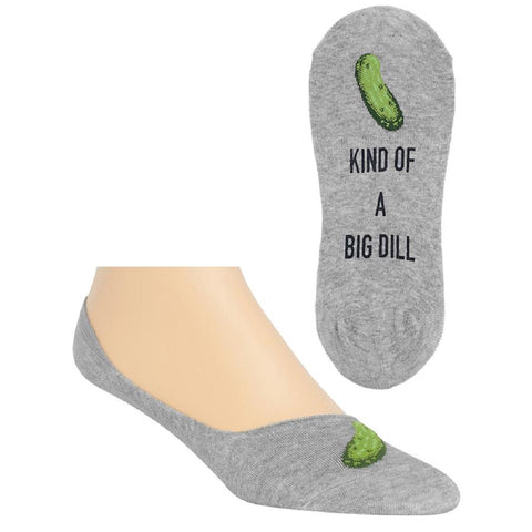 Hot Sox Mens Kind of a Big Dill Liner Socks