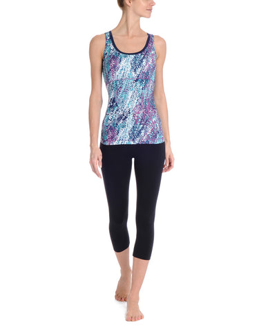 Danskin Women`s Training Revival Empire A-Line Drape Tank Top