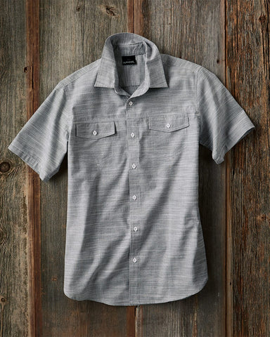 Burnside Textured Solid Short Sleeve Shirt