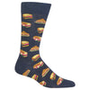Hot Sox Mens Sandwiches Crew Socks