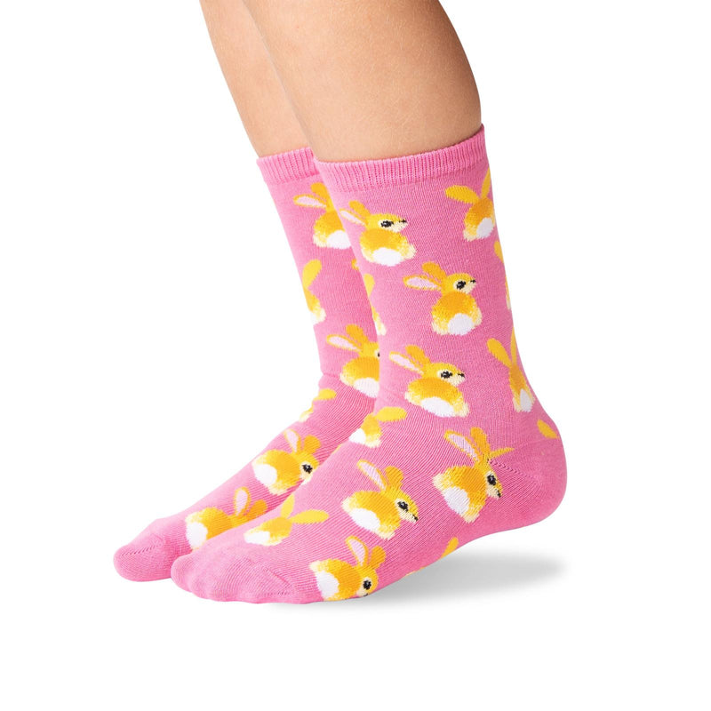Hot Sox Kids Bunny Tails Crew Socks